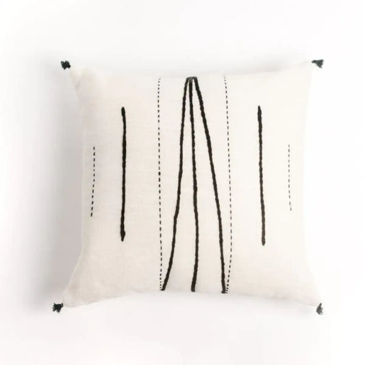 Carthage Embroidered Pillow Cover