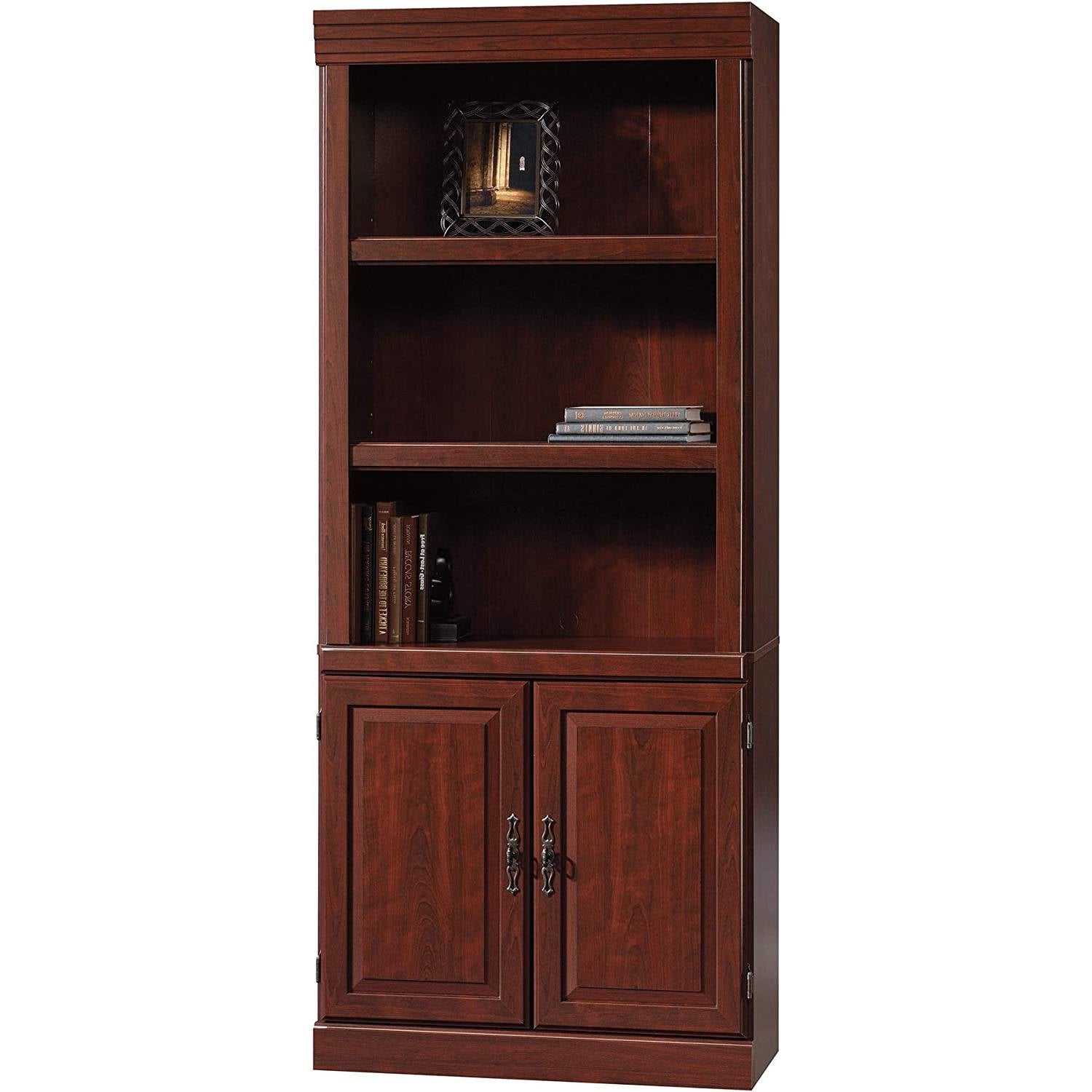 Cherry Wood Bookcase No Background