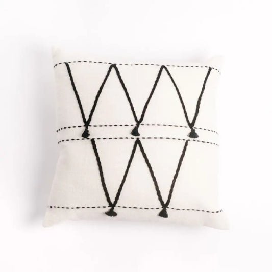 Chevron Embroidered Pillow Cover