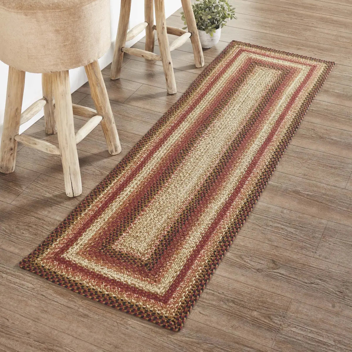 Cinnamon Jute Runner In Kitchen