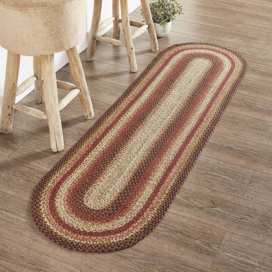 Cinnamon Jute Oval Runner