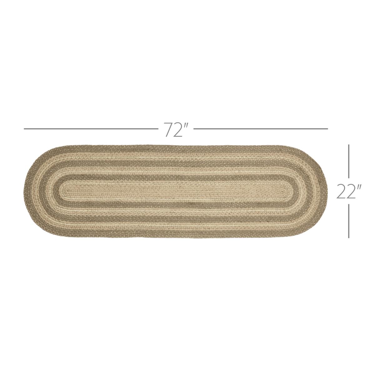 Cobblestone Jute Oval Runner Dimensions