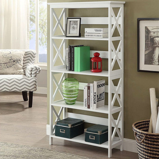 Glossy White Bookcase