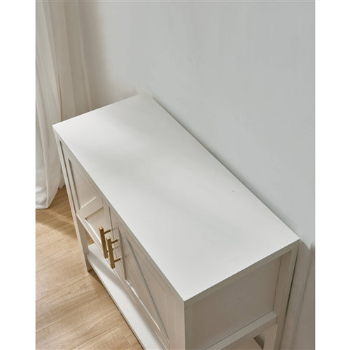 White Wooden Console Top