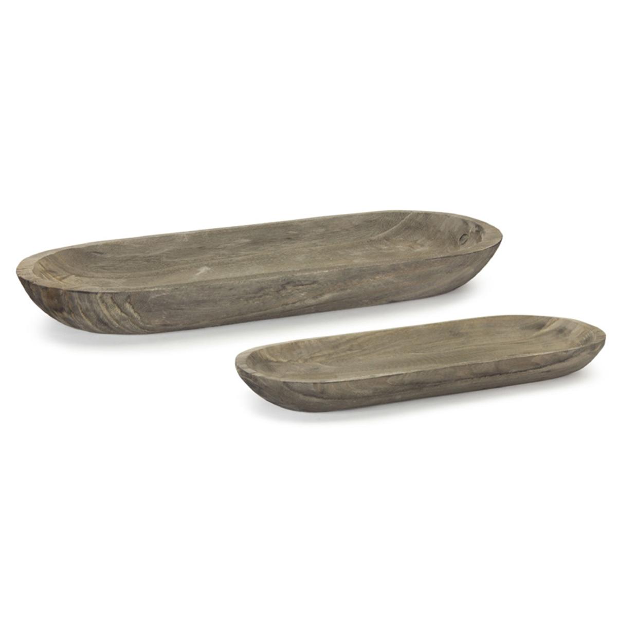 elongated dough bowl trays