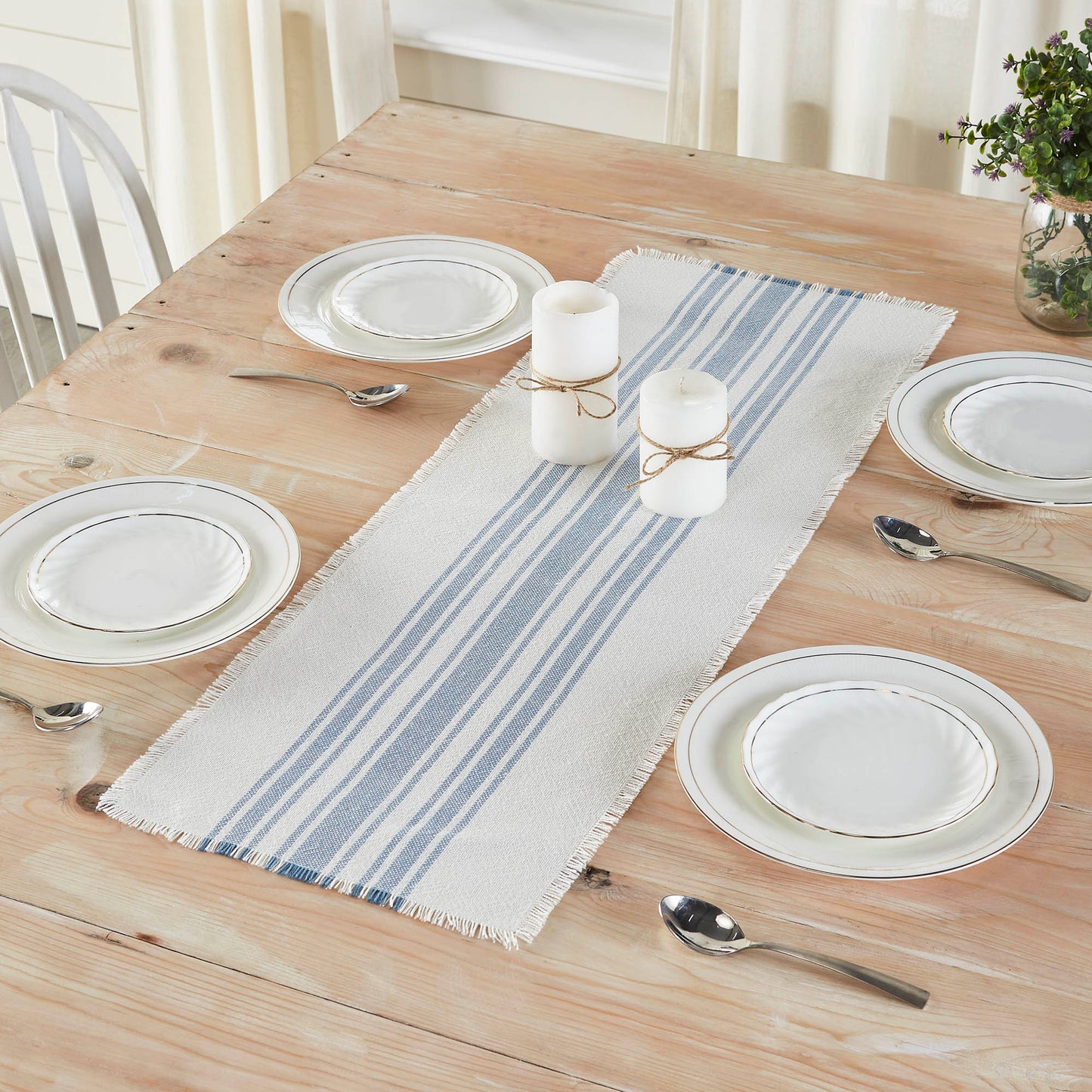 Blue Ribbon Table Runner - 12x36