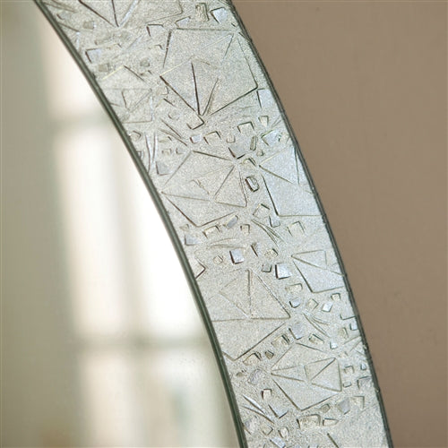 Crystalline Oval Wall Mirror Zoomed In