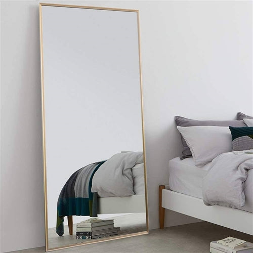 Grand Full Length Floor Mirror Against Wall