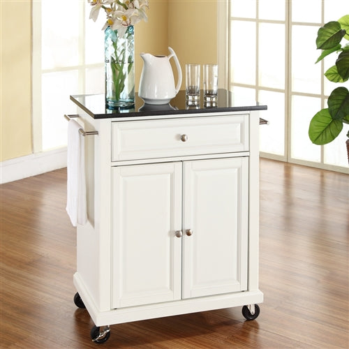 Granite Top Bar Cart Closed