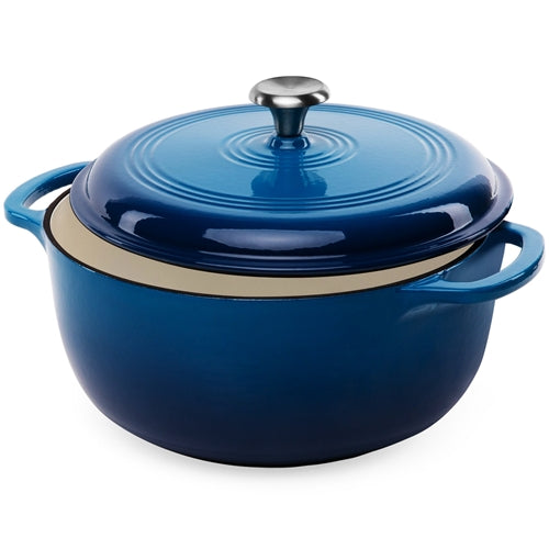 Sapphire Cast-Iron Dutch Oven