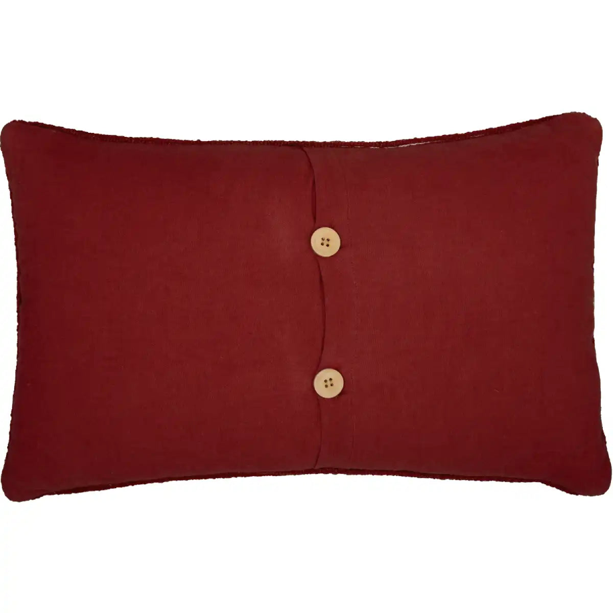 Wyatt Bear Hooked Pillow Back