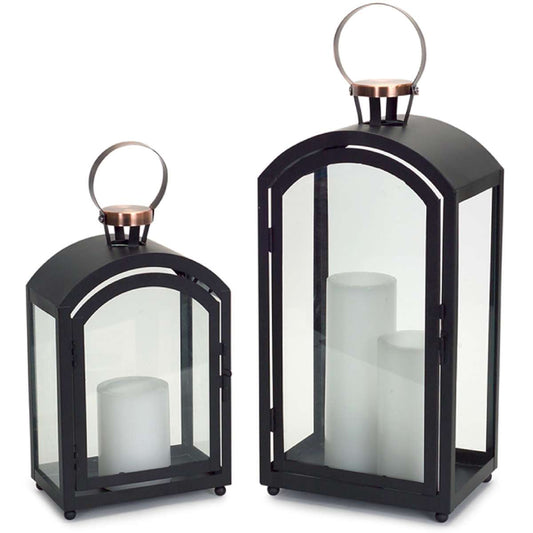 arched black oversized lantern set