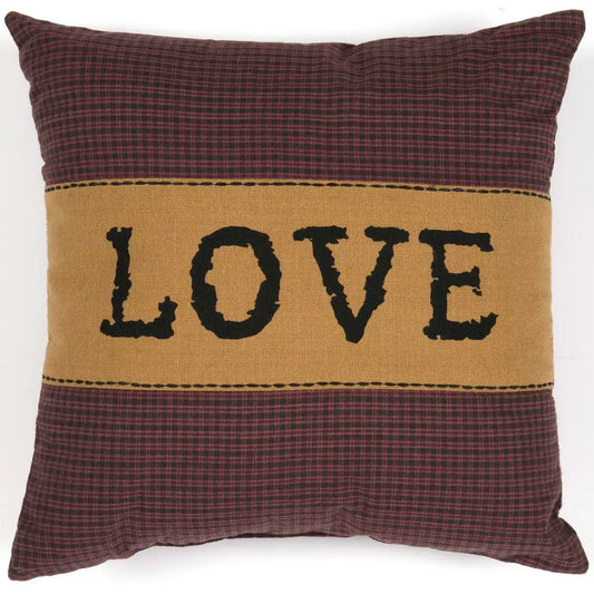 front of love pillow