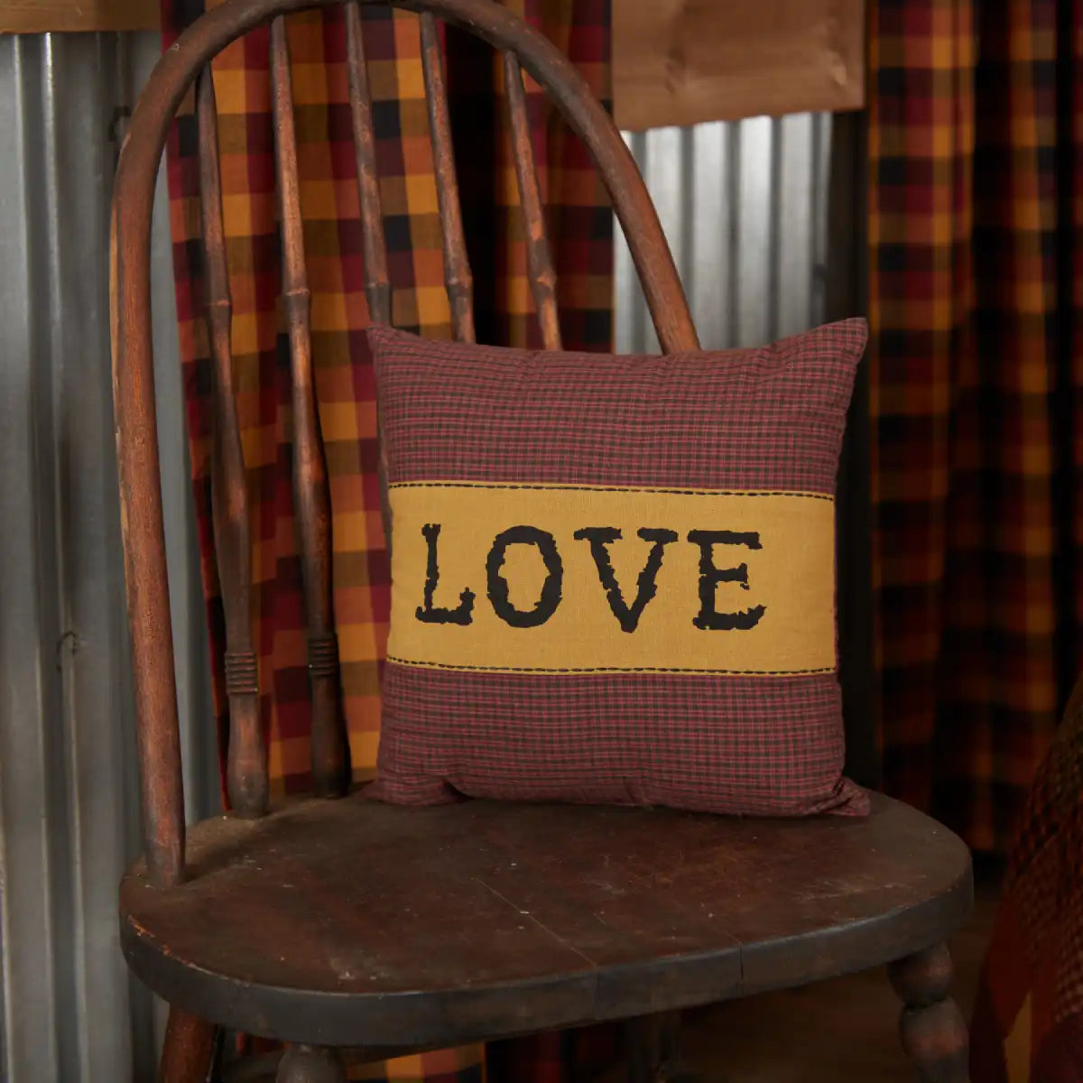 love pillow on chair